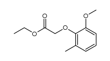 ethyl 2-methoxyl-6-methyl-phenoxyacetate结构式