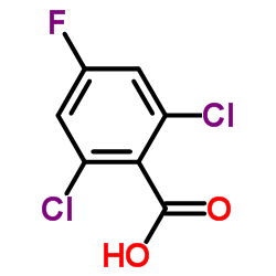 2,6-dichloro-4-fluorobenzoic acid Structure