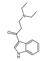 3-(diethylamino)-1-(1H-indol-3-yl)propan-1-one Structure