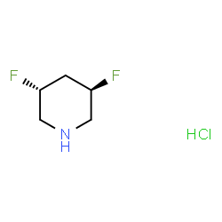 rel-(3R,5R)-3,5-二氟哌啶盐酸盐结构式