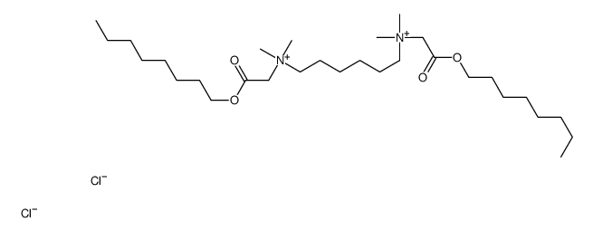 6-[dimethyl-(2-octoxy-2-oxoethyl)azaniumyl]hexyl-dimethyl-(2-octoxy-2-oxoethyl)azanium,dichloride结构式