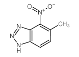 5-Methyl-4-nitro-1H-1,2,3-benzotriazole结构式