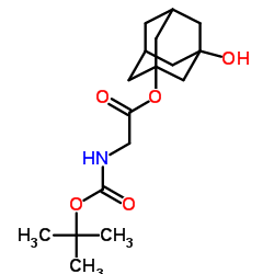 Boc-3-Hydroxy-1-adamantyl-D-glycine Structure