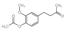 [2-methoxy-4-(3-oxobutyl)phenyl] acetate结构式