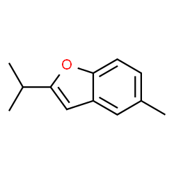 Benzofuran, 5-methyl-2-(1-methylethyl)- (9CI) Structure