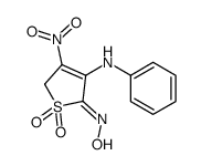 N-(4-anilino-3-nitro-1,1-dioxo-2H-thiophen-5-ylidene)hydroxylamine结构式