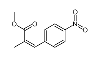 methyl 2-methyl-3-(4-nitrophenyl)prop-2-enoate Structure