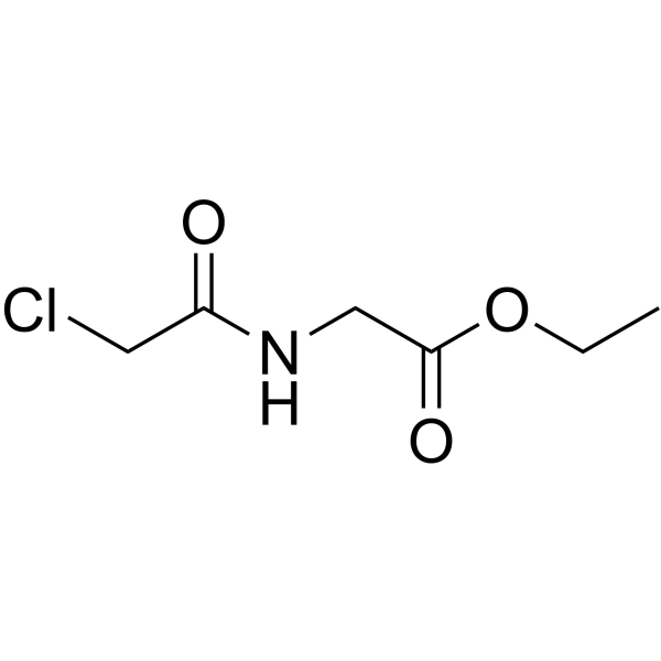 N-(乙酰基氯)甘氨酸乙酯结构式