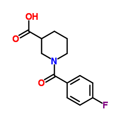 1-(4-Fluorobenzoyl)-3-piperidinecarboxylic acid图片