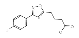 4-(3-(4-CHLOROPHENYL)-1,2,4-OXADIAZOL-5-YL)BUTANOIC ACID结构式