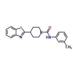 4-(1,3-Benzothiazol-2-yl)-N-(3-methylphenyl)-1-piperidinecarboxamide structure