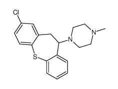 1-(3-chloro-5,6-dihydrobenzo[b][1]benzothiepin-6-yl)-4-methylpiperazine结构式