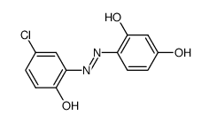 4-[(5-chloro-2-hydroxyphenyl)azo]resorcinol Structure