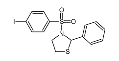 3-[(4-Iodophenyl)sulfonyl]-2-phenyl-1,3-thiazolidine Structure