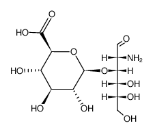 3-O-β-D-Glucopyranuronosyl-2-amino-2-deoxy-D-glucose结构式