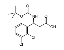 BOC-(S)-3-氨基-3-(2,3-二氯苯基)-丙酸结构式