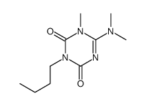 3-butyl-6-(dimethylamino)-1-methyl-1,3,5-triazine-2,4-dione结构式