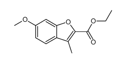 ethyl 6-methoxy-3-methylbenzofuran-2-carboxylate structure