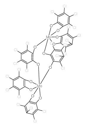 Molybdenum, bis[m-[3,4,5,6-tetrachloro-1,2-benzenediolato(2-)-O:O']]tetrakis[3,4,5,6-tetrachloro-1,2-benzenediolato(2-)-O,O']di-(9CI) structure