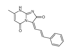 7-methyl-3-(3-phenyl-allylidene)-8H-imidazo[1,2-a]pyrimidine-2,5-dione结构式