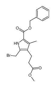 3-(5-benzyloxycarbonyl-2-bromomethyl-4-methyl-pyrrol-3-yl)-propionic acid methyl ester Structure