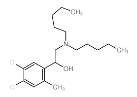 1-(4,5-dichloro-2-methyl-phenyl)-2-(dipentylamino)ethanol结构式