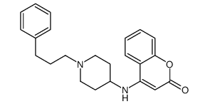 4-[[1-(3-phenylpropyl)-4-piperidyl]amino]-2-benzopyrone结构式