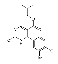 2-methylpropyl 4-(3-bromo-4-methoxyphenyl)-6-methyl-2-oxo-3,4-dihydro-1H-pyrimidine-5-carboxylate结构式