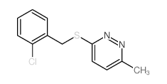 3-[(2-chlorophenyl)methylsulfanyl]-6-methyl-pyridazine Structure