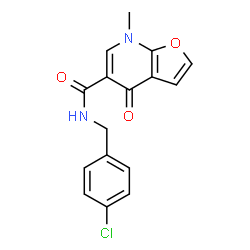 Furo[2,3-b]pyridine-5-carboxamide,N-[(4-chlorophenyl)methyl]-4,7-dihydro-7-methyl-4-oxo- picture