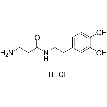 N-β-alanyldopamine hydrochloride Structure