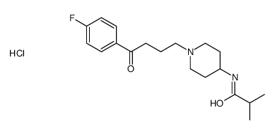 N-[1-[4-(4-fluorophenyl)-4-oxobutyl]piperidin-4-yl]-2-methylpropanamide,hydrochloride Structure