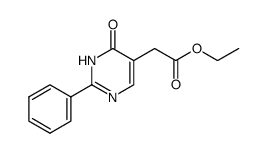 ethyl 2-(4-hydroxy-2-phenylpyrimidin-5-yl)acetate Structure