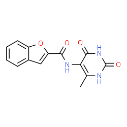 2-Benzofurancarboxamide,N-(1,2,3,4-tetrahydro-6-methyl-2,4-dioxo-5-pyrimidinyl)-(9CI) Structure