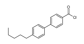 p-Pentylbiphenyl-p'-carbonyl chloride structure