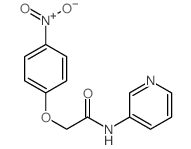 2-(4-nitrophenoxy)-N-pyridin-3-yl-acetamide结构式