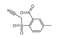 2-(4-methyl-2-nitrophenyl)sulfonylacetonitrile Structure