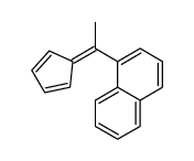 1-(1-cyclopenta-2,4-dien-1-ylideneethyl)naphthalene结构式