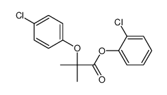 (2-chlorophenyl) 2-(4-chlorophenoxy)-2-methylpropanoate Structure