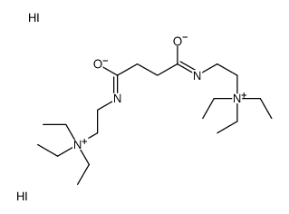 triethyl-[2-[[4-oxo-4-[2-(triethylazaniumyl)ethylamino]butanoyl]amino]ethyl]azanium,diiodide Structure