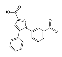 1-(3-nitrophenyl)-5-phenylpyrazole-3-carboxylic acid Structure