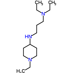 N,N-Diethyl-N'-(1-ethyl-4-piperidinyl)-1,3-propanediamine结构式