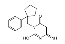 6-amino-3-[(1-phenylcyclopentyl)methyl]-5H-pyrimidine-2,4-dione Structure