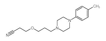 3-[3-[4-(4-methylphenyl)piperazin-1-yl]propoxy]propanenitrile Structure