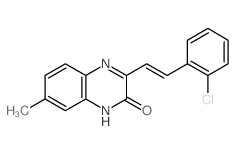 3-[2-(2-chlorophenyl)ethenyl]-7-methyl-1H-quinoxalin-2-one Structure