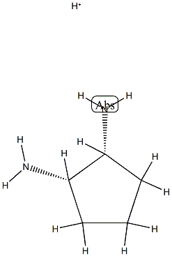 1,2-Cyclopentanediamine,conjugatemonoacid,(1R,2S)-rel-(9CI) structure