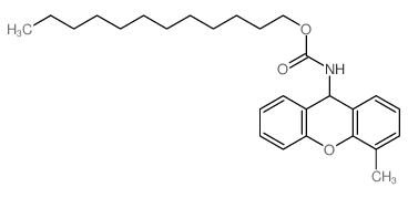 dodecyl N-(4-methyl-9H-xanthen-9-yl)carbamate Structure