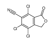 4,6,7-trichloro-3-oxo-1H-2-benzofuran-5-carbonitrile Structure