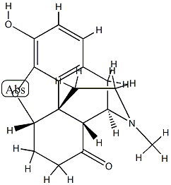 4,5α-Epoxy-3-hydroxy-17-methylmorphinan-8-one结构式