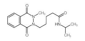 2(1H)-Phthalazinepentanamide,3,4-dihydro-3-methyl-N-(1-methylethyl)-1,4-dioxo- Structure